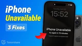 3 Fixes iPhone Unavailable How to Fix iPhone Unavailable Lock Screen without Losing Data 2024 [upl. by Hcra]