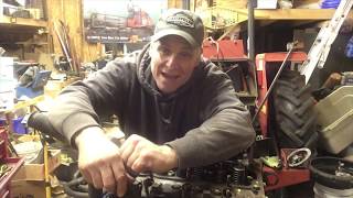 Adjusting the valves on a Massey 231 Perkins 152 [upl. by Rae373]