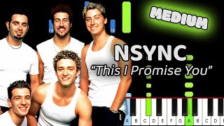 This I Promise You Piano  How to Play NSYNC This I Promise You Piano Tutorial Medium [upl. by Placido]