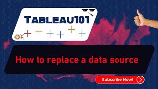 TABLEAU How to replace a data source [upl. by Atsejam]