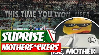 LEGIA  MOLDE  Tifo Ultras Legia against UEFA  Oprawa kibiców Legii na meczu z Molde  wideo [upl. by Honorine]