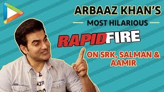 Arbaaz Khan’s EPIC Questions for SRK Salman Khan amp Aamir Khan are a LAUGH RIOT” Rapid Fire [upl. by Ardnikat897]