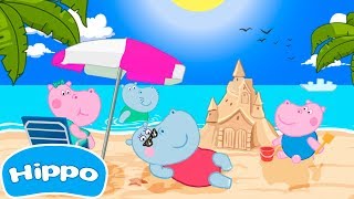 Hippo 🌼 Hippo Plage Adventures 🌼 Juego de dibujos animados para los niños [upl. by Niriam976]