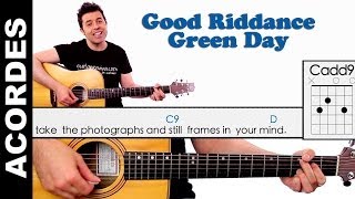 Good Riddance  Time Of Your Life  Guitar Chords Acordes guitarra Green Day [upl. by Ardnoet]