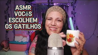 Asmr para relaxar Vocês escolhem o gatilho  parte da collab com TINHOASMR [upl. by Eirene]