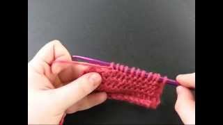 Tunisian Crochet  Purl Stitch  The Crochet Side [upl. by Liebman786]