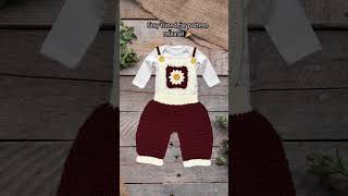 Crochet Baby Rompers crochetclothes babyromper babyoveralls crochetbaby fypシ゚ [upl. by Anelem]