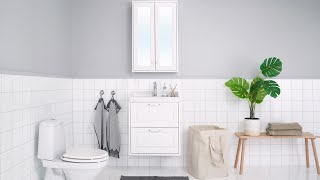 TÄNNFORSEN single washbasin assembly amp installation [upl. by Adnyleb287]