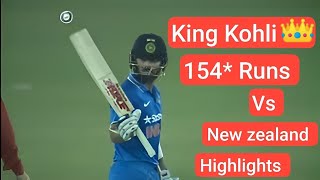 virat kohli 154134 vs NZ Batting highlights  Kohli s best knock vs NZ  India vs new Zealand [upl. by Ditzel]