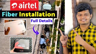 Airtel Xstream Fiber Installation  FREE Router Installation Charges Plans 499 Full Details [upl. by Novonod899]