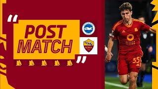 “Non era una partita facile bravi a soffrire”  TOMMASO BALDANZI AL TERMINE DI BRIGHTONROMA [upl. by Mcclees]