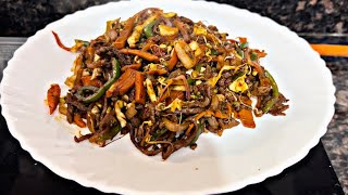 EASY STIR FRY BEEF WITH VEGETABLES 🥒 [upl. by Patrizio]