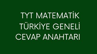 2024 TYT TÜRKİYE GENELİ MATEMATİK SORU KİTAPÇIĞI töder özdebir türkiyegeneli cevapanahtarı [upl. by Tiossem669]