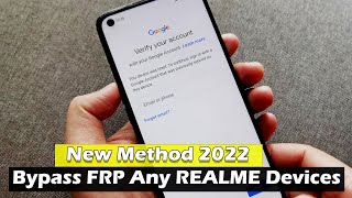 New Method 2022  Bypass Google Account Any REALME Devices [upl. by Adniuqal]