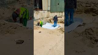 Geotextile Fabric Under Concrete Foundation construction project viral trending foryou reels [upl. by Gilligan]