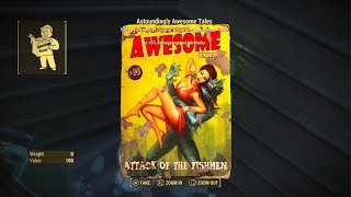 How to Find Astoundingly Awesome Tales Issue 6 Location Skylanes Flight 1981 Fallout 4 [upl. by Kwok]