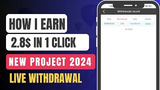 New Online Earnings Website 2024Stable EarningsLive Withdrawal Proof How Tw Make Money Online [upl. by Zulaledairam]