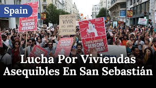 Residentes de San Sebastián Marchan Contra el Turismo Excesivo y la Crisis de Vivienda RNE AM1E [upl. by Nahpets]