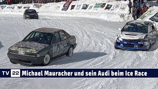 MOTOR TV22 Michael Mauracher und sein Audi beim Ice Race im Kaunertal 2024 [upl. by Keene]