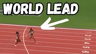 Gabby Thomas INSANE Season Opener  Texas Relays 2024 [upl. by Melia]