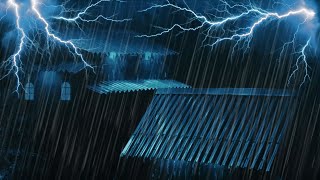 Deep Night Sleep Solution with Heavy Rain amp Thunder on Tin Roof  Relaxation for Insomnia [upl. by Ragde51]