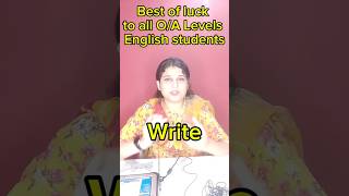 OA Levels English students read write english techniques learn yt [upl. by Lledner]