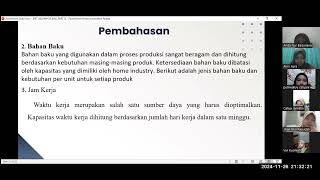 PENYELESAIAN GOAL PROGRAMMING MENGGUNAKAN METODE SIMPLEKS DIREVISI  KELOMPOK BIRU [upl. by Dadirac855]