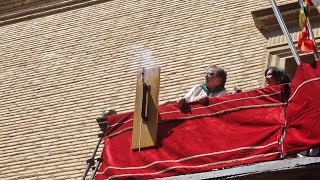 Apoteosis en el lanzamiento del cohete de las fiestas de Huesca por Alegría Blan [upl. by Highams]