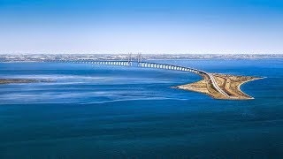 Øresund Bridge Turns Into a Tunnel and Connects Denmark and Sweden [upl. by Hime]