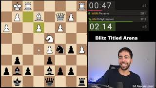 Magnus plays the Lichess Titled Arena commentary w IM Alex Astaneh August 7 2021 [upl. by Ioves502]