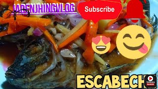 JADENJHINGVLOG COOKING TUTORIAL MAGLUTO TAU NG ESCABECHE😋 [upl. by Arah]