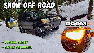 Washington Snow Wheeling OffRoading Lexus GX470 Jeep 392 Porsche Cayenne [upl. by Jamel]