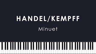 HandelKempff Minuet in G minor HWV 434 Buniatishvili [upl. by Riamo]