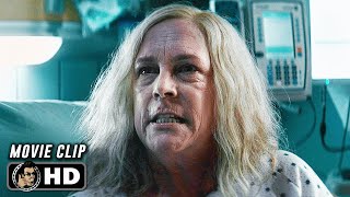 HALLOWEEN KILLS Clip  quotLaurie Finds Out Michael Myers Is Alivequot 2021 [upl. by Alyosha24]