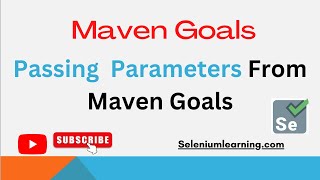 How to pass parameter from Maven Goals  Run config [upl. by Myca]