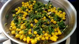 Stir Fried Chole With Methi Palak [upl. by Gnahk]