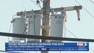 SDGampE Requests Rate Increase For 2024 [upl. by Siramed]