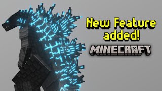 godzilla addon New Updates and Morphing Feature  Minecraft [upl. by Bolte]