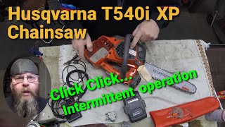 Husqvarna T540i XP Battery Saw Just Goes Click Click [upl. by Yrffej]