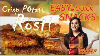 10min Simple amp Easy ROSTI Recipe  Switzerland DISH cooking  10min cook time [upl. by Eninnej]