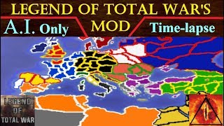 Legend Mod TimeLapse AI Only Legend of Total Wars Medieval 2 MOD [upl. by Katzman144]