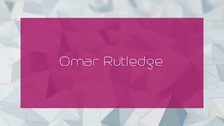 Omar Rutledge  appearance [upl. by Anawik]