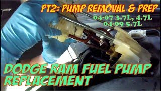 ⫷ Ram 1500 57L Fuel Pump Remove and Replace Pt 2 ⫸ [upl. by Danielson]