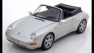 Modelissimo Norev Porsche 911 993 Carrera silver Cabrio [upl. by Artimas]