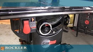 SawStop Professional Table Saw Pt 1 Review  NewWoodworker [upl. by Kling]