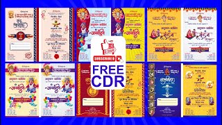 All Multi Colour Card CDR File Free Download [upl. by Akiv73]