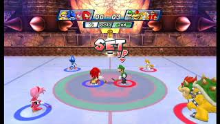 Mario amp Sonic at the Olympic Winter Games  Dream Ice Hockey 99 Team Luigi [upl. by Peckham218]