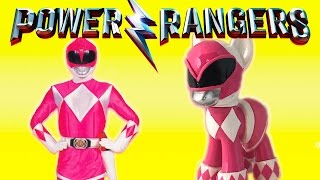 Custom PINK POWER RANGERS PONY MLP Tutorial [upl. by Odirfliw]