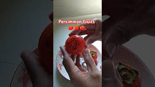 Persimmon Fruits viralshortvedio shortsyoutube fruit asmr [upl. by Hyps]