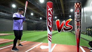 MARUCCI CATX vs DEMARINI VOODOO ONE  BBCOR Exit Velo Showdown [upl. by Nrojb514]